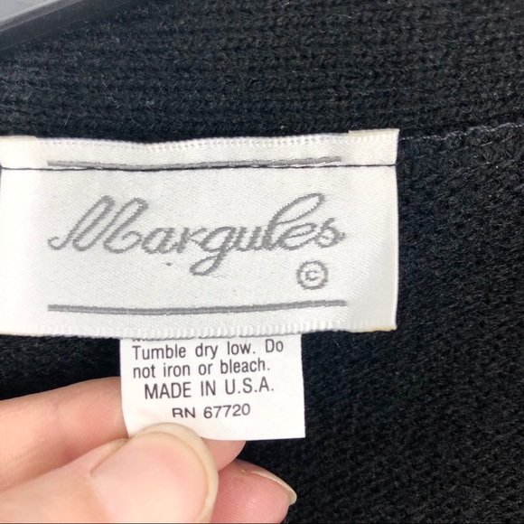 Margules Vintage Color-block 80s Cardigan Sweater - Picture 3 of 6
